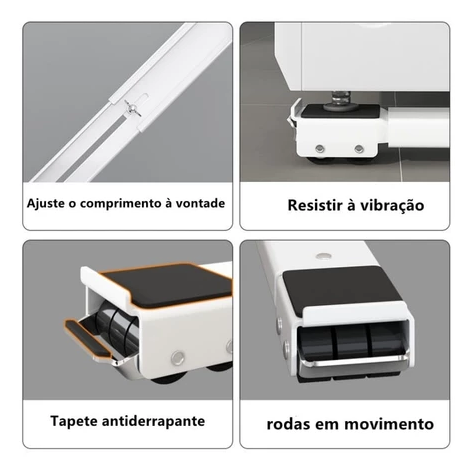 Base Regulável para Móveis e Eletrodomésticos Nuvello MoveFlex™