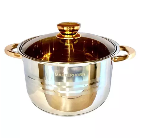 Conjunto de Panelas Nuvello MatterCore™ Inox Multicamadas – 12 Peças