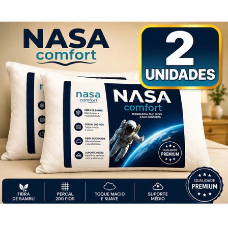 Kit 2 Travesseiros Nuvello NASA Comfort Premium™