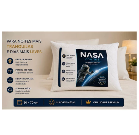 Kit 2 Travesseiros Nuvello NASA Comfort Premium™