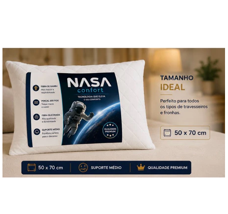 Kit 2 Travesseiros Nuvello NASA Comfort Premium™