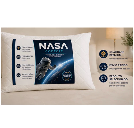 Kit 2 Travesseiros Nuvello NASA Comfort Premium™