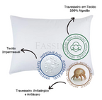 Kit 4 Travesseiros Impermeáveis Nuvello CottonShield™