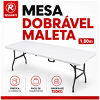 Mesa Dobrável Maleta Nuvello™ 1,80m