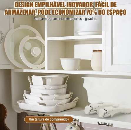 Conjunto de Panelas Cerâmicas Nuvello CeramiFlex™