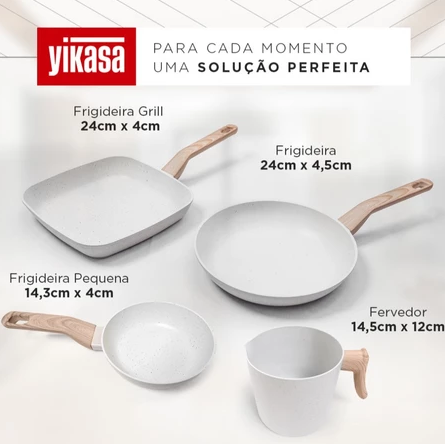 Conjunto de Panelas Premium Nuvello MarbleChef™