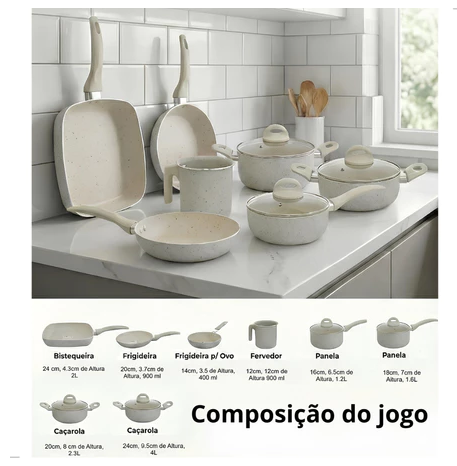 Jogo de Panelas Cerâmicas Nuvello Ibiza Prime™
