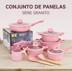 Conjunto de Panelas Nuvello Granite Pro™ – 14 Peças
