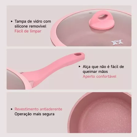 Conjunto de Panelas Nuvello Granite Pro™ – 14 Peças